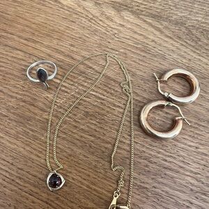 Elegant Gold and Silver tone Jewelry Set